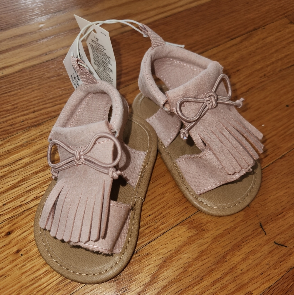 Old Navy Pink Baby Sandals 3-6m